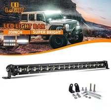 6D 20" 3600W Led Light Bar Slim Spot Flood Combo Offroad Truck SUV ATV UTE Boat