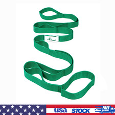 Stretching Strap Yoga Straps for Physical Therapy, 10 Loops Non-Elastic Stretch