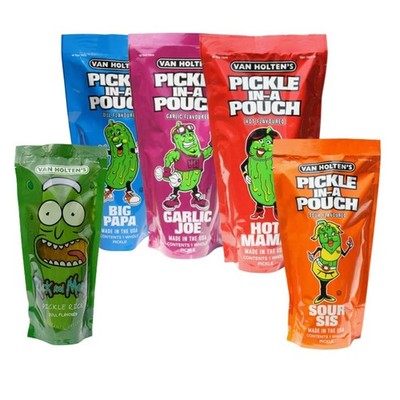 5x Van Holten's Pickle   Pickle Rick, Sour Sis, Hot Mama, Garlic Joe & Big Papa