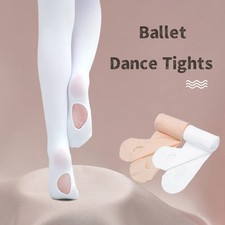 10pc Girls Ballet Tights High Elastic Pantyhose Seamless Hole Spring Autumn