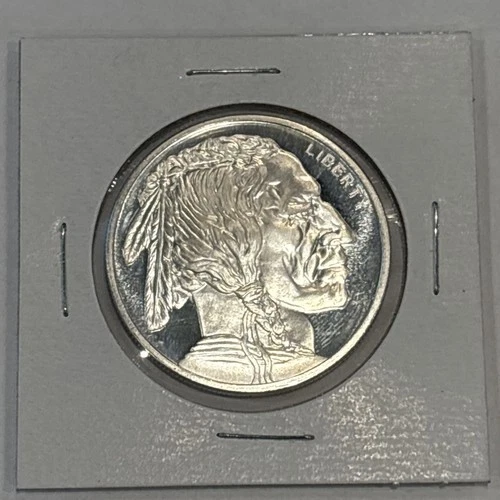 1 Troy Oz Silver Round Golden State Mint Buffalo - 0.999 Fine Silver