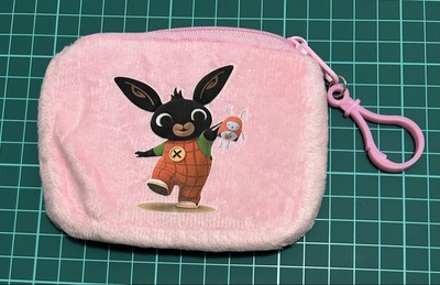 Bing Bunny Hopity Pouch Mini Coin Purse - Pink Fur Carabiner