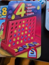 Vier Gewinnt - Schmidt Spiele (51214) - 4 Gewinnt in Metalldose Reisespiel