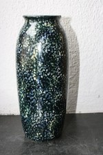 Steingut-Vase von Rheinsberg-Keramik mit Schwämmeltechnik 19 cm hoch