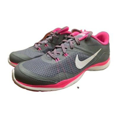 Nike Womens Flex Trainer 5 724858-003 Gray Running Shoes Sneakers Size 8