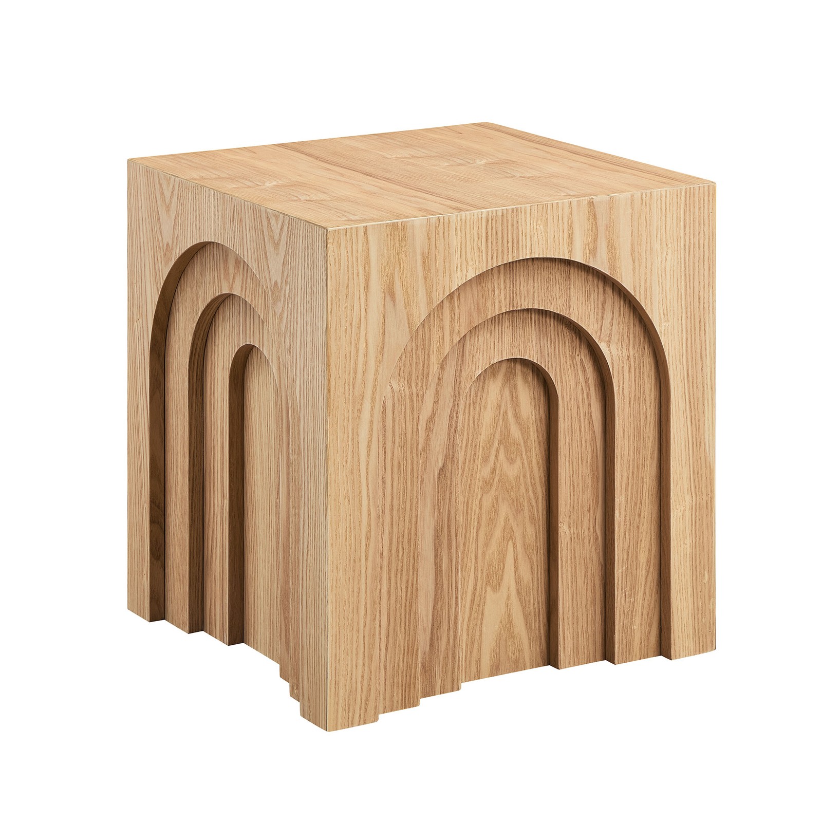 15.74 Inch Square Side Table Small Coffee Accent Bedside Table for Living Room
