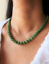 Jade Green Beaded Necklace New