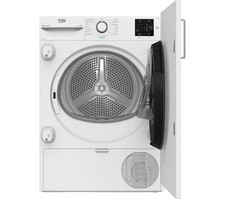 BEKO B300 Series NTIKP81131W Integrated 8 kg Tumble Dryer - White - REFURB-C