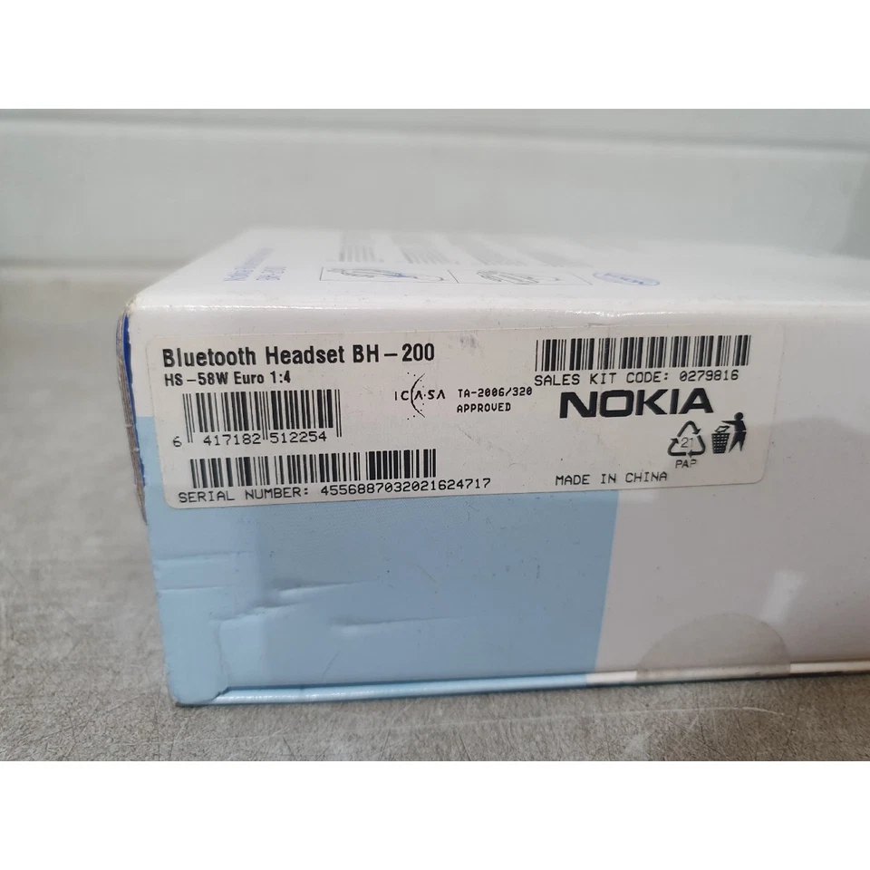 Nokia BH-200 Elastic Ear Hook Headset Black Wireless Bluetooth Control Keys - Image 4 of 4