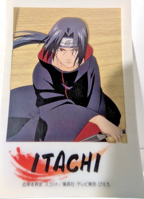 Daiso Naruto Boruto Daiso Clear Photo Art Itachi Uchiha Collectible Art japan