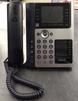 Poly Edge E450 IP Business Phone w/ Bluetooth PoE Wi-Fi Gigabit 2201-87030-001