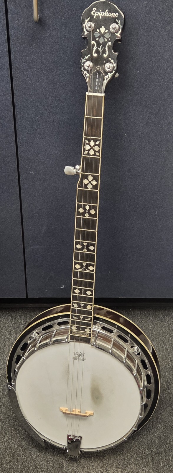 Gibson Epiphone Masterbuilt 5 Steing Banjo With Hard Case Great Shape 