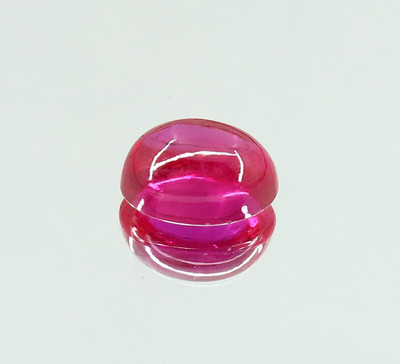 AAA Natural Burma Red Ruby Oval Cabochon Cut Certified Loose Gemstone 7.05 Ct