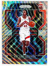 2021-22 Panini Prizm Basketball #328 Dalano Banton Silver Wave RC Rookie