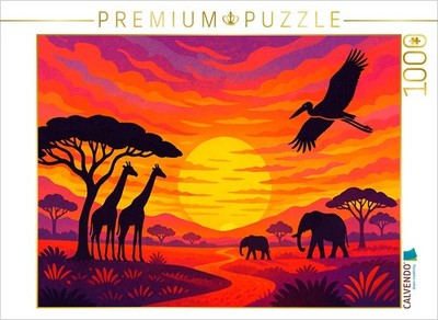 CALVENDO Puzzle Wenn die Savanne schweigt, erzählt das Licht vom Leben | 1000 Te