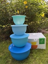 Tupperware Junge Welle Schüssel Set blau Neu...