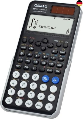 Scientific Calculator 417 Function 10+2 Digits Written Display Solar and Battery