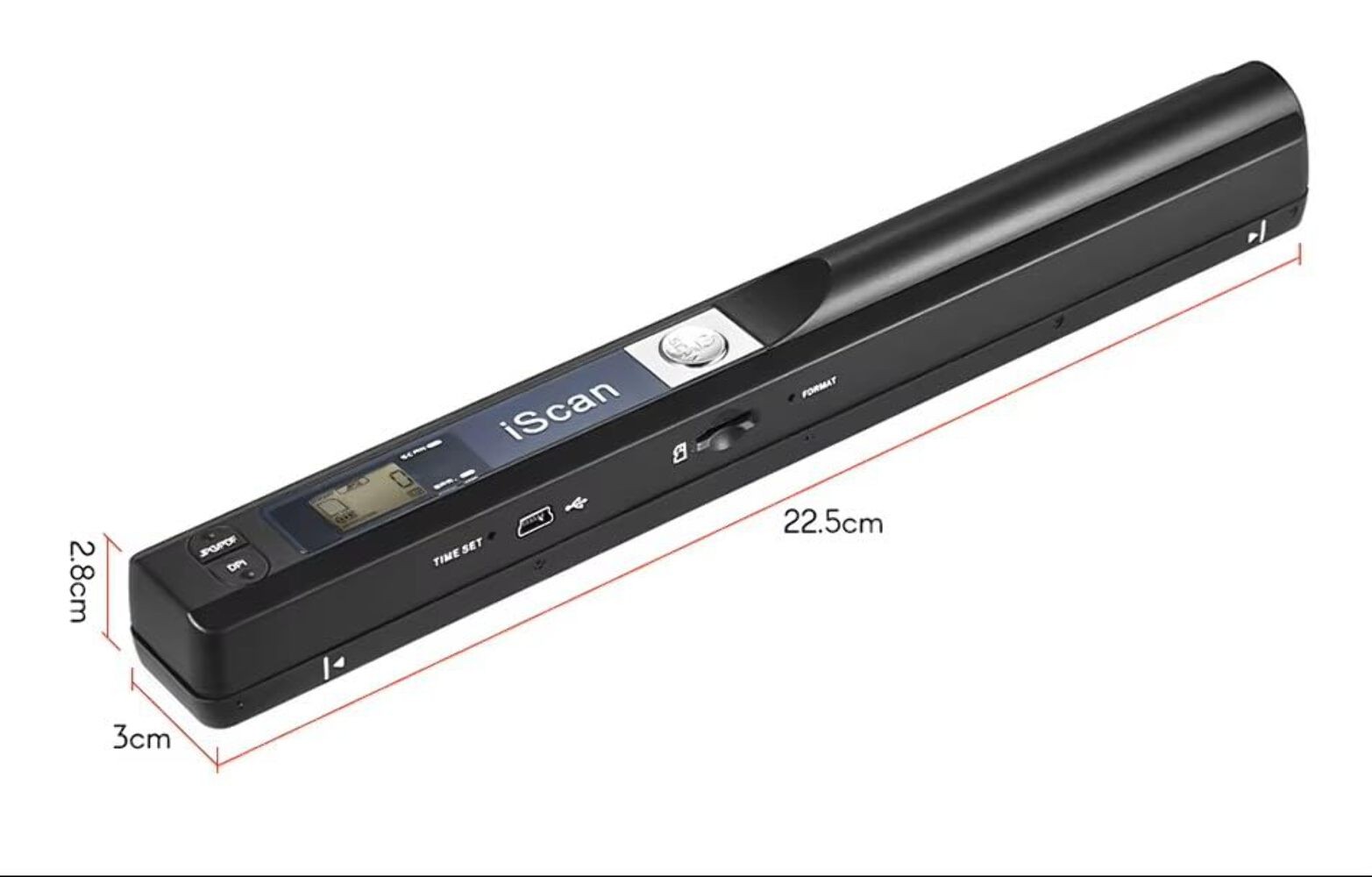 scanner document portable – vue détaillée