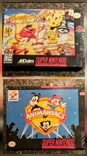 Nintendo Snes Jr - 2 Game Bundle Animaniacs and Speedy Gonzales Unopened