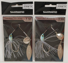 (2) Shimano Swagy Strong 1/2 oz Spinnerbait Fishing Lures Lot of 2- Natural Bait