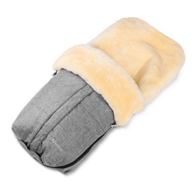 Fellhof Kinderwagen-Fellsack Fußsack Aspen black-melange TOP