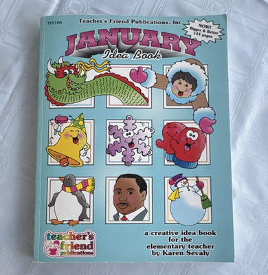 January Idea Book Karen Sevaly Monthly Idea Books Paperback Reproducible 4-8