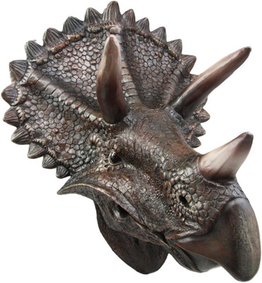 Ebros Gift Prehistoric Jurassic Dinosaur Triceratops Wall Head Large 15.25'' H Ha