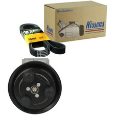 NISSENS Klimakompressor + CONTI 6PK1973 für FORD TRANSIT TOURNEO E
