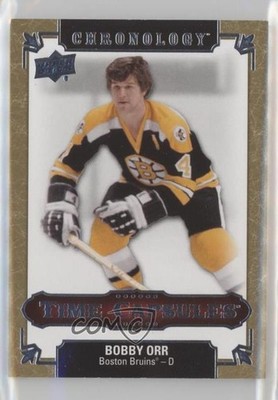2018-19 Upper Deck Chronology Time Capsules Gold Ripped 7/25 Bobby Orr HOF n1u