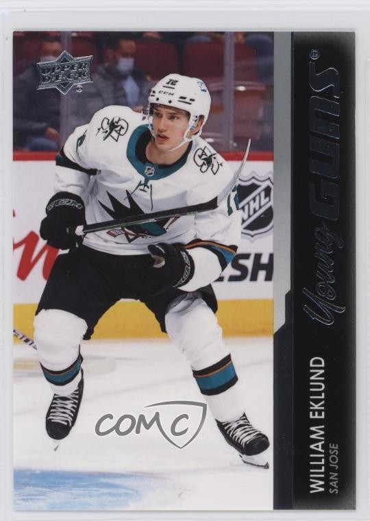 2021-22 Upper Deck Series 2 Young Guns William Eklund #475 0v2a