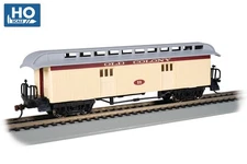 HO Bachmann Wood Baggage Car 1530#, PRR, B&O, Old Colony, E.B.T