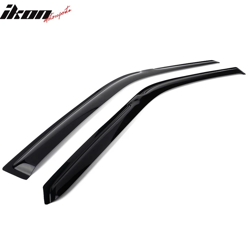 Fits 90-93 Honda Accord Coupe Acrylic Window Visors 2Pc Set - Image 4 of 4