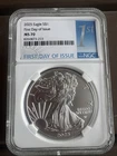 2025 American Silver Eagle Dollar - MS 70 - Frist Day of Issue