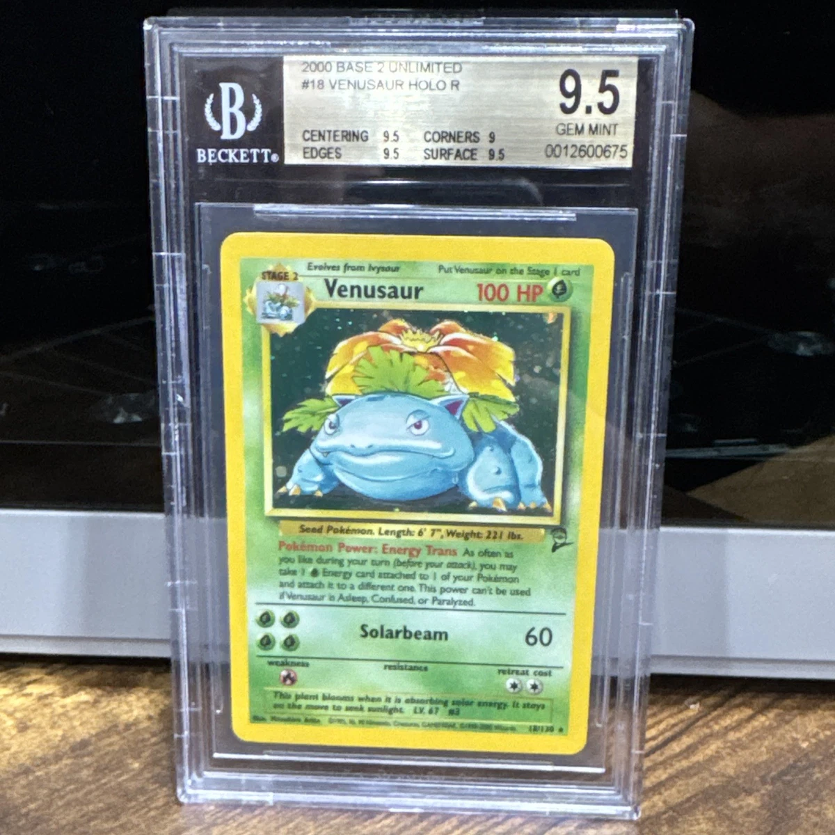 Pokémon TCG Base Set 2 Grade 9.5 Individual Trading Card Games for