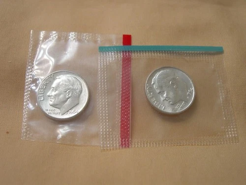 1964 Roosevelt Dimes D&P BU Mint Condition 90% Silver Super Nice Coins 0 S&H!