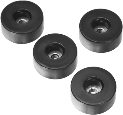 Hardware 4907 M4 AH - 4er Set Gummifuß 38 x 15 mm schwarz im Beutel