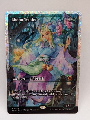 MTG Bloom Tender   ECL   0400  (Fracture Foil)  Near Mint   Mythic Extended-Art