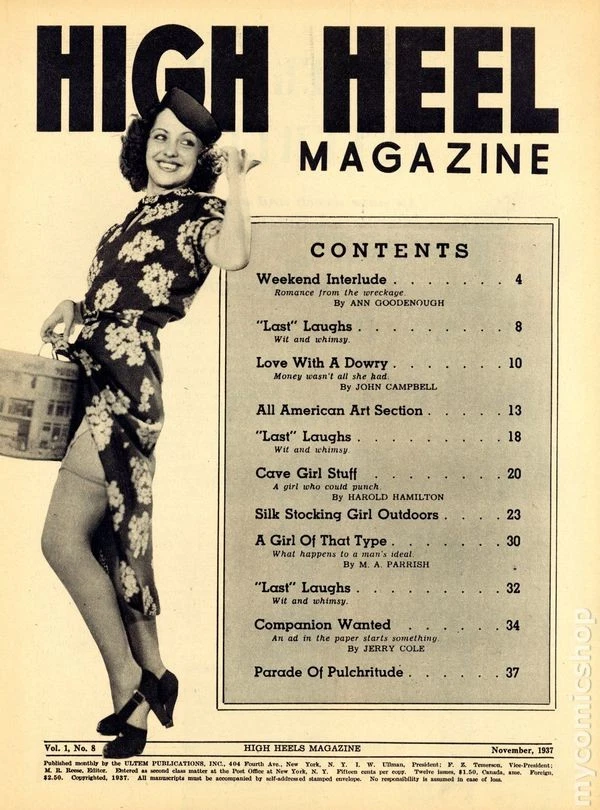 High Heel Magazine Vol. 1 #8 GD+ 2.5 1937 - Image 3 of 3