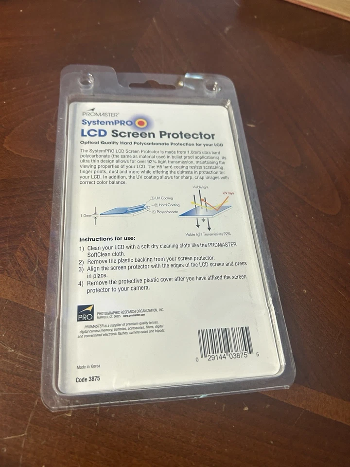 Promaster Hard LCD Screen protector cover (model 3875) 3" Screen size - Image 2 of 2
