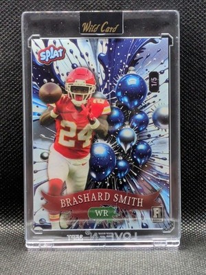 2025 Wild Card Brashard Smith 1/5 SPLAT Rookie RC   /5 Rare WR KC Chiefs