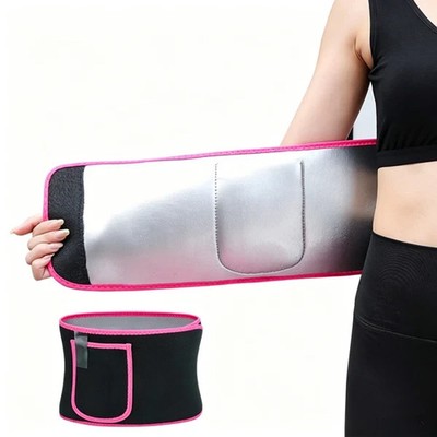 Waist Trimmer Belt Body Shaper Weight Loss Girdle Waist Trainer w/ Phone Pocket 