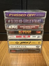 Lot Of 8 90  s Hip Hop Rap Cassette Tapes  3 East West Coast Southern Gangsta