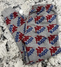 Kappa Men  s Sweatpants Grey/Red/Blue Size Medium 