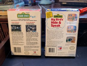 Sesame Street ABC & Big Bird Hide & Speak Nintendo NES Complete in Box w Manuals