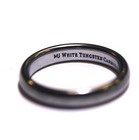 White Tungsten Carbide womens comfort fit 4 3/4  wedding band ring 3mm 3.4g — photo 2