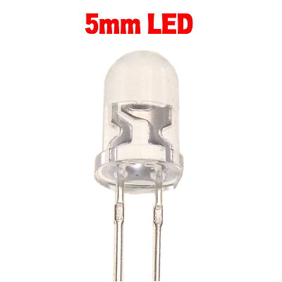 10X LED BIANCO FREDDO ALTA Luminosit&agrave; 5mm (10 Pezzi