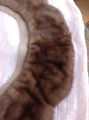 Vintage REAL Mink Collar SOFT Great Color Great Condition - Picture 7 of 12