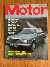 Motor Magazine Mercedes 380 SE, VW Polo January 1982 W/E 9/1/82