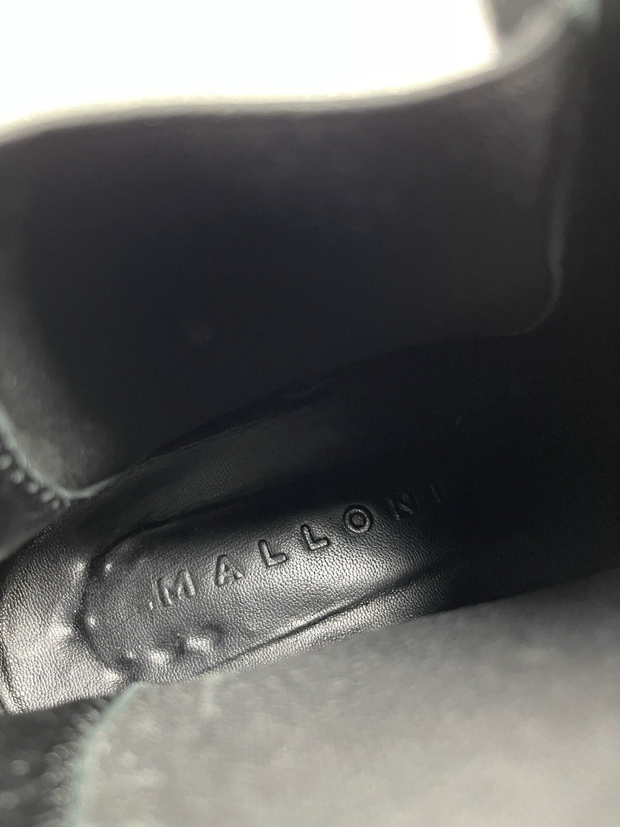 Archive Avant Garde Opium Black Leather Chelsea Boots Size