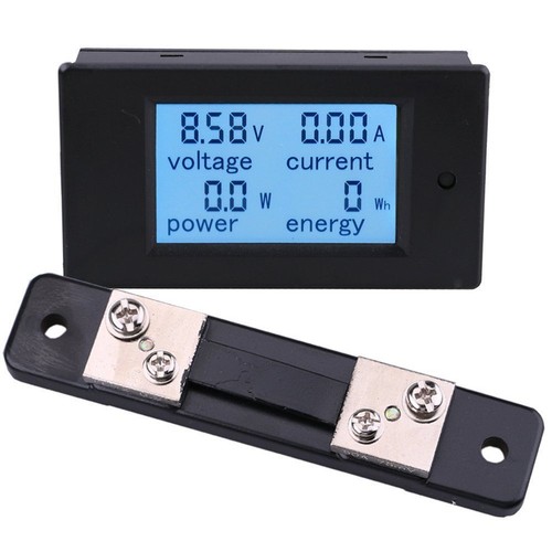 DC 12V 24V 36V 48V LCD Combo Medidor de Voltaje Corriente KWh Vatios Monitor de Batería de Coche - Imagen 13 de 18